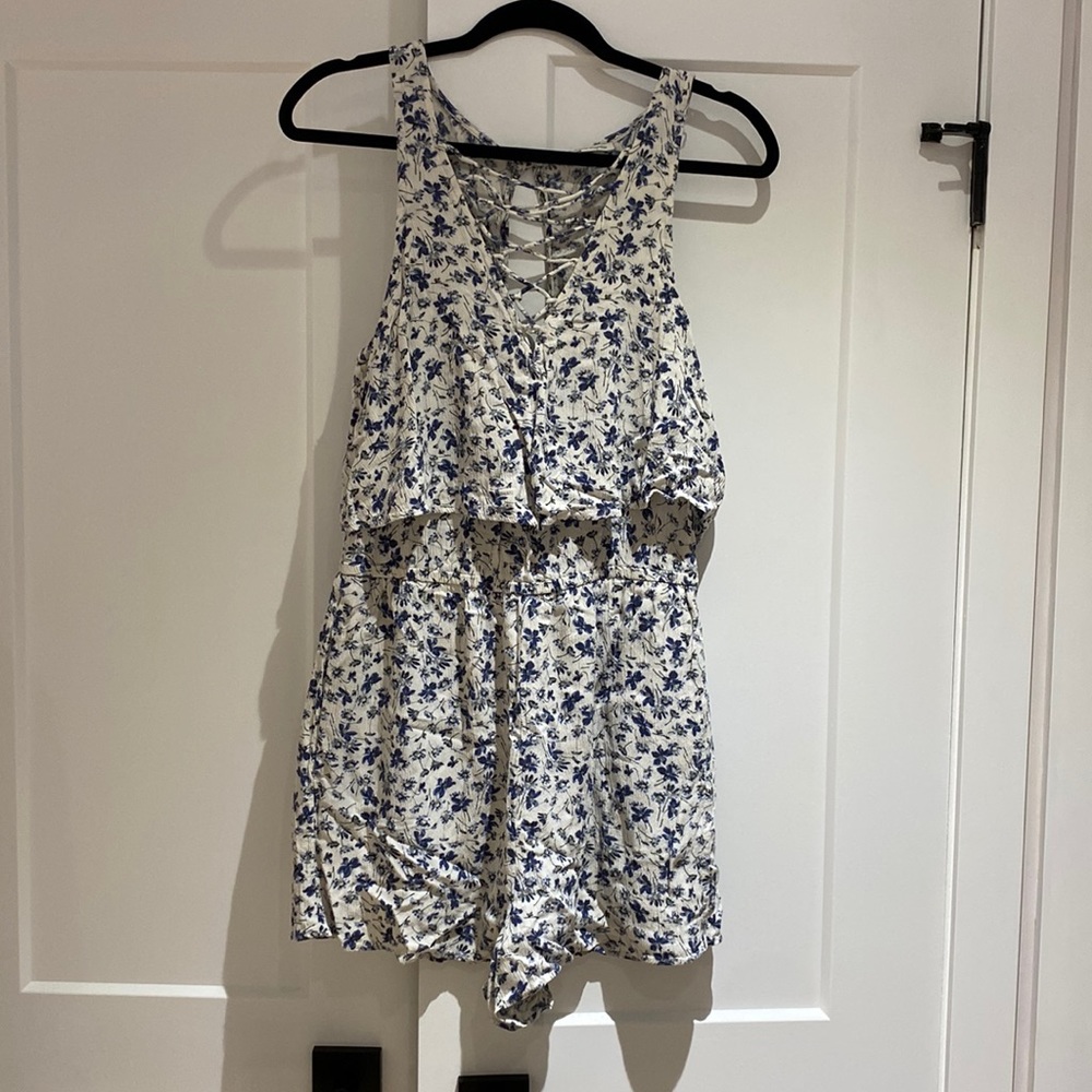 American Eagle Floral Romper
